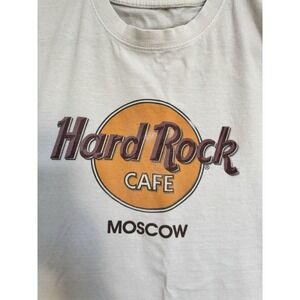 Vtg Y2K Hard Rock Cafe Moscow Russia T Shirt XL Semi-Thrashed Classic